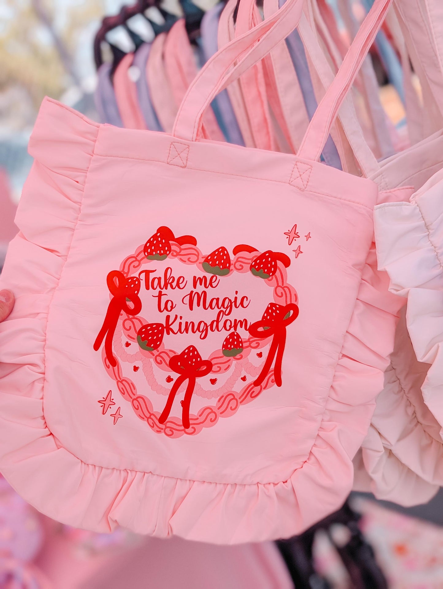Magic Kingdom Cake Ruffle Tote