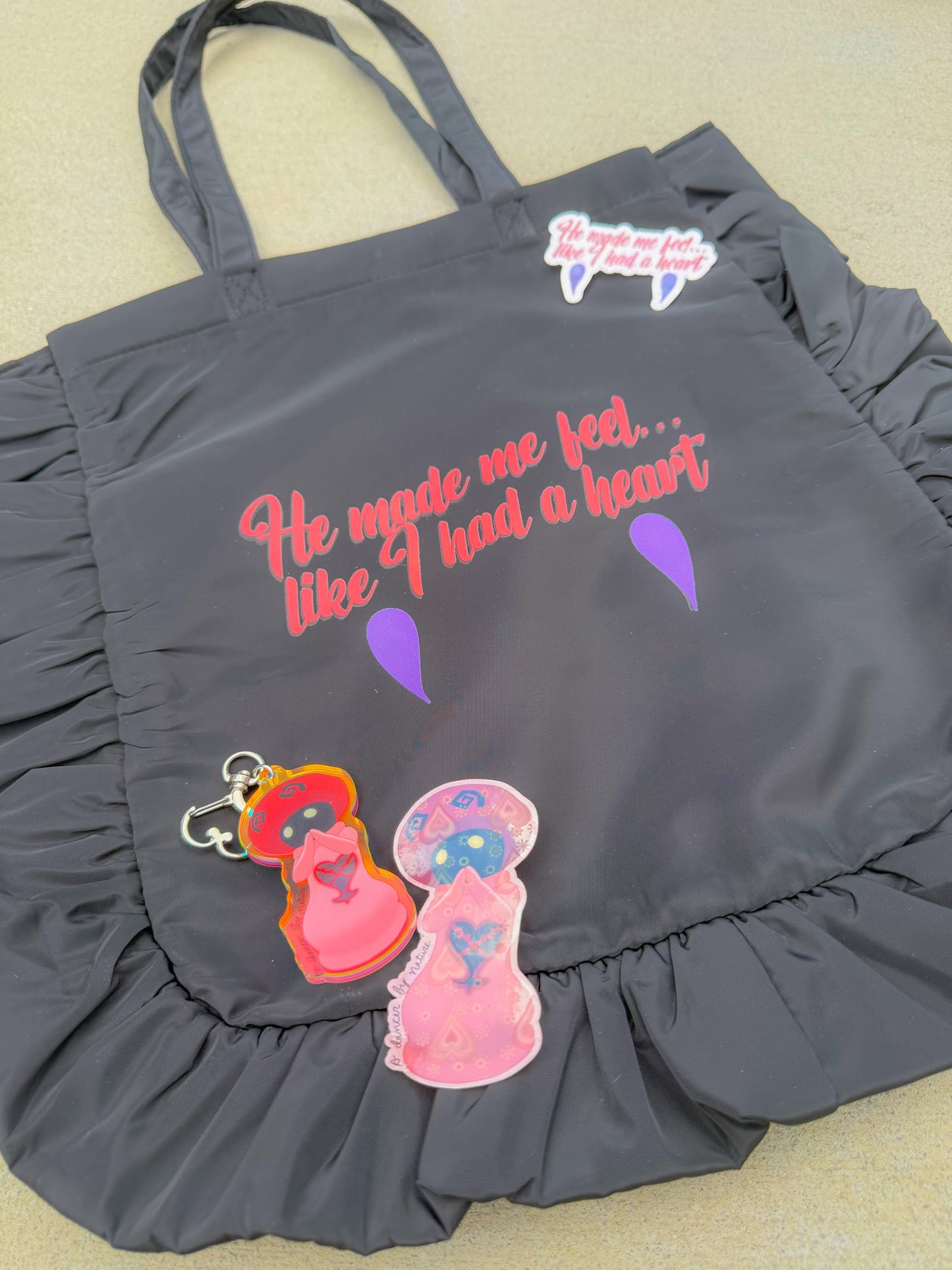 Had A Heart Ruffle Tote