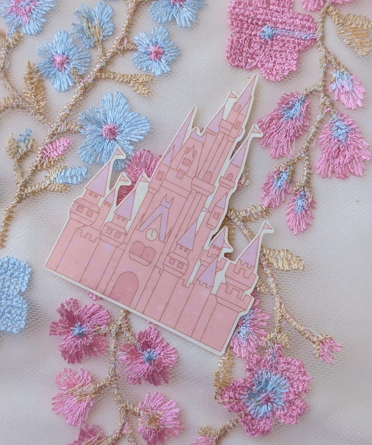 Pink Castle Sticker