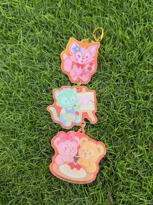 Beary Best Friends Keychain