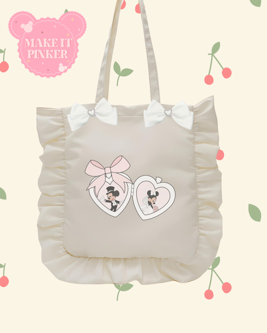 I Do Mouse Lockey Ruffle Tote