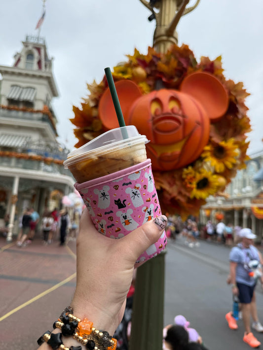Cute and Creepy 16 oz cup sleeve