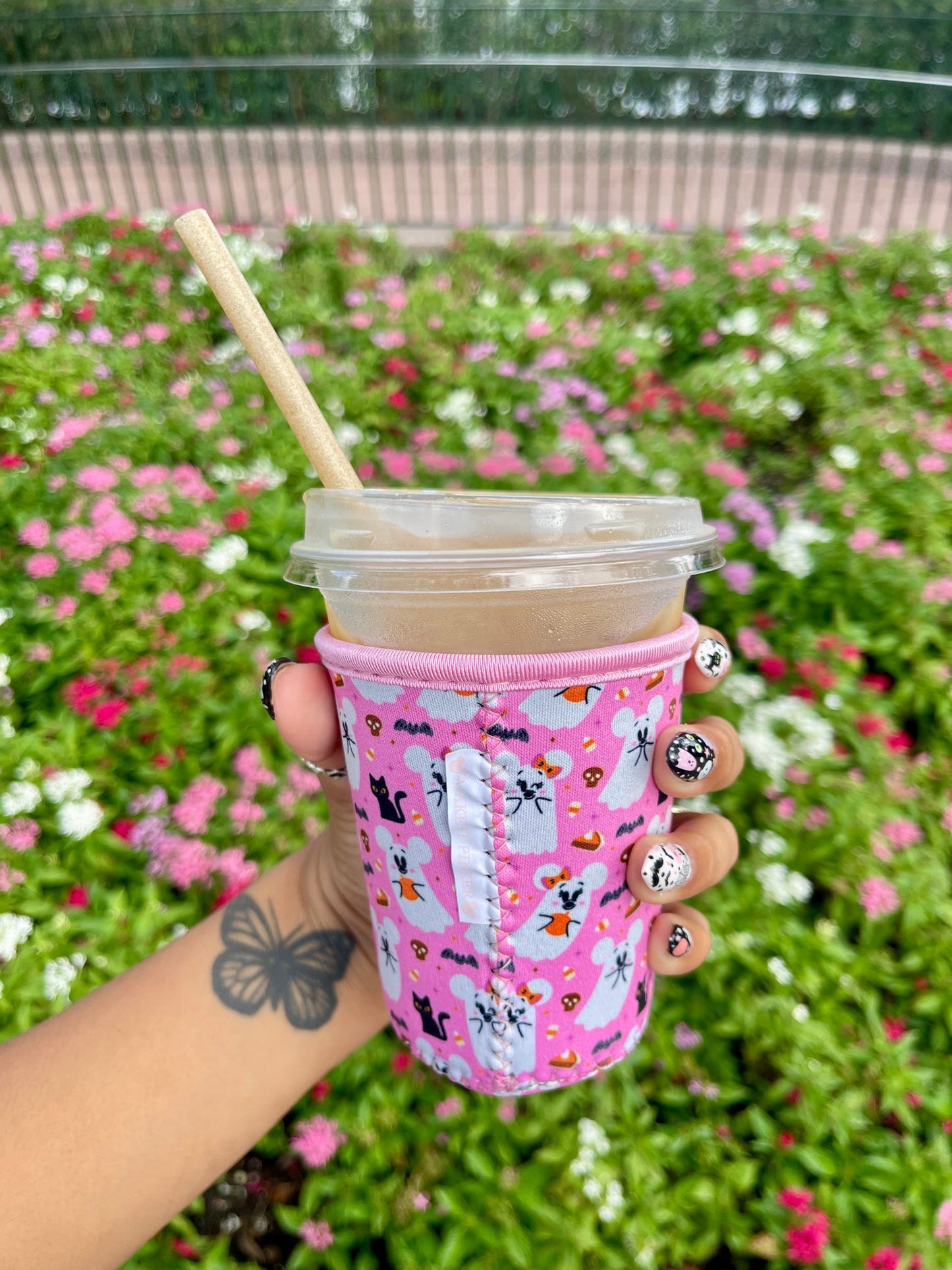 Cute and Creepy 16 oz cup sleeve