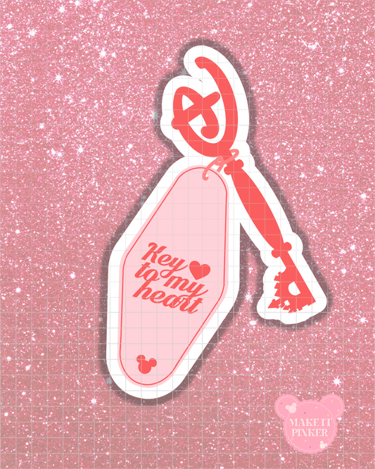 Key to my Heart Sticker