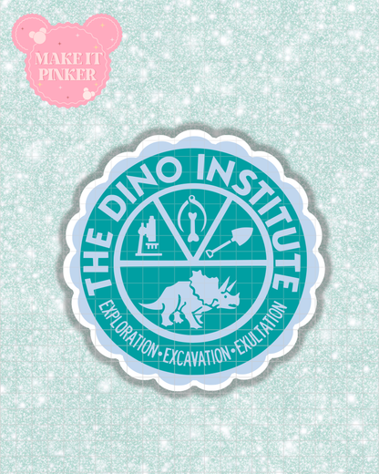 Dino Institute Sticker