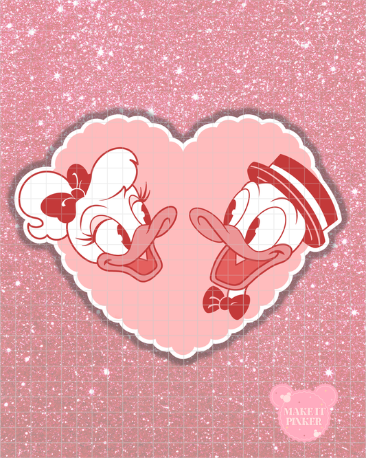 Ducks in Love Sticker