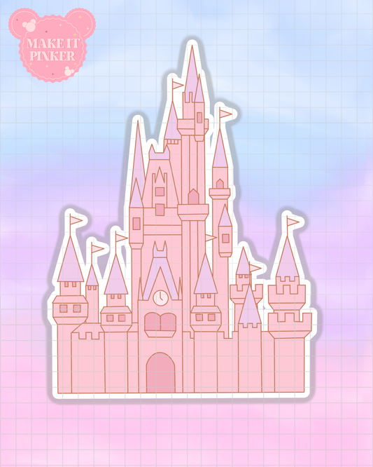 Pink Castle Sticker