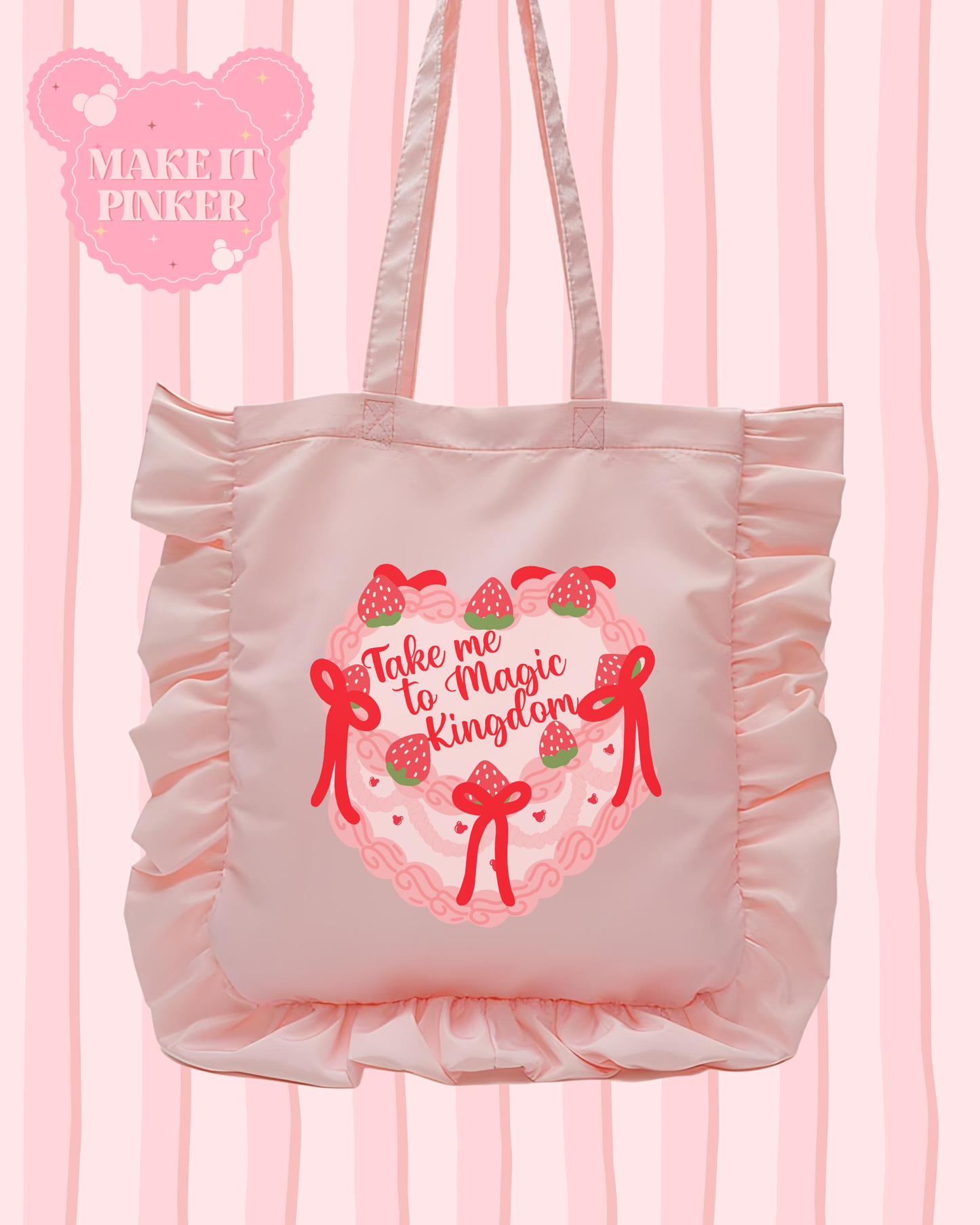 Magic Kingdom Cake Ruffle Tote