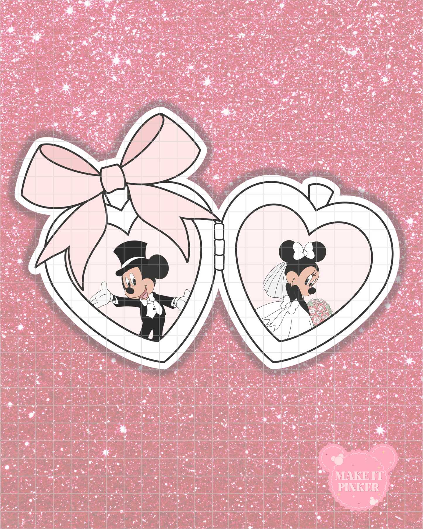I Do Mouse Locket Sticker