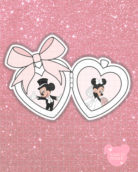 I Do Mouse Locket Sticker