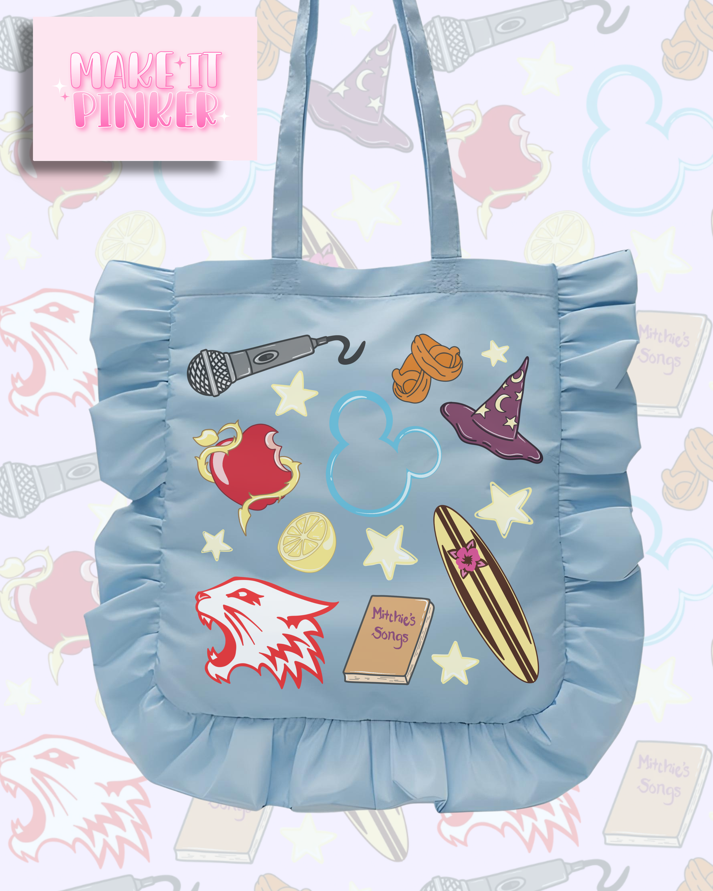 Totally 2000s Blue Ruffle Tote