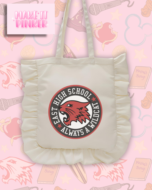 What Team White Ruffle Tote
