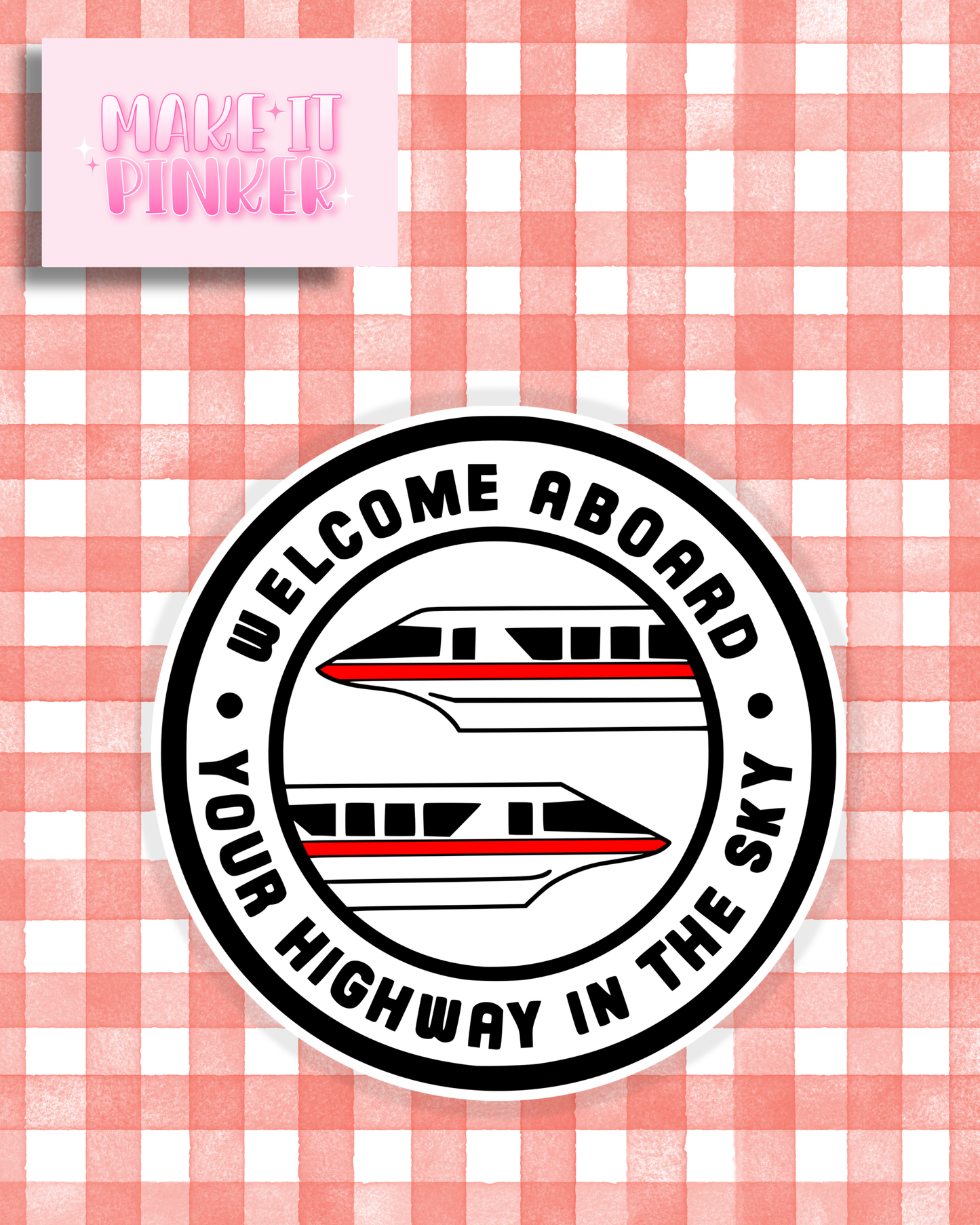All Aboard Sticker