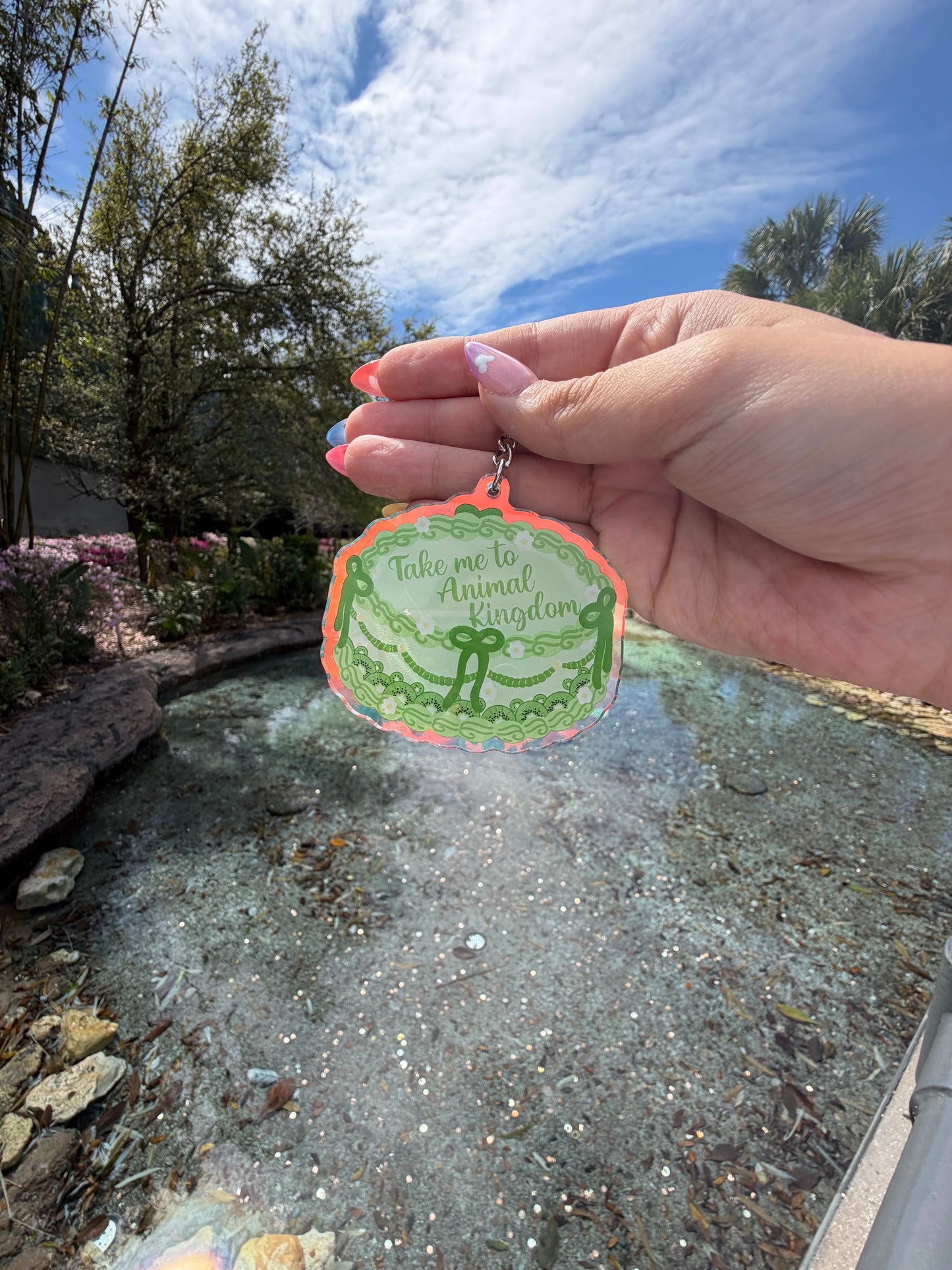 Animal Kingdom Cake Keychain