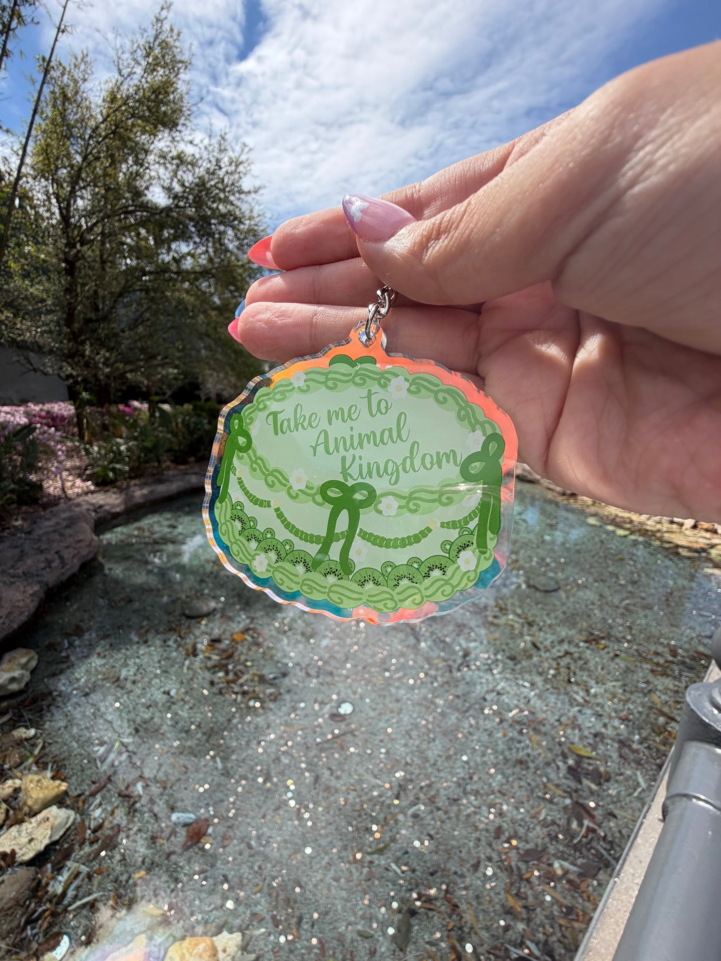 Animal Kingdom Cake Keychain