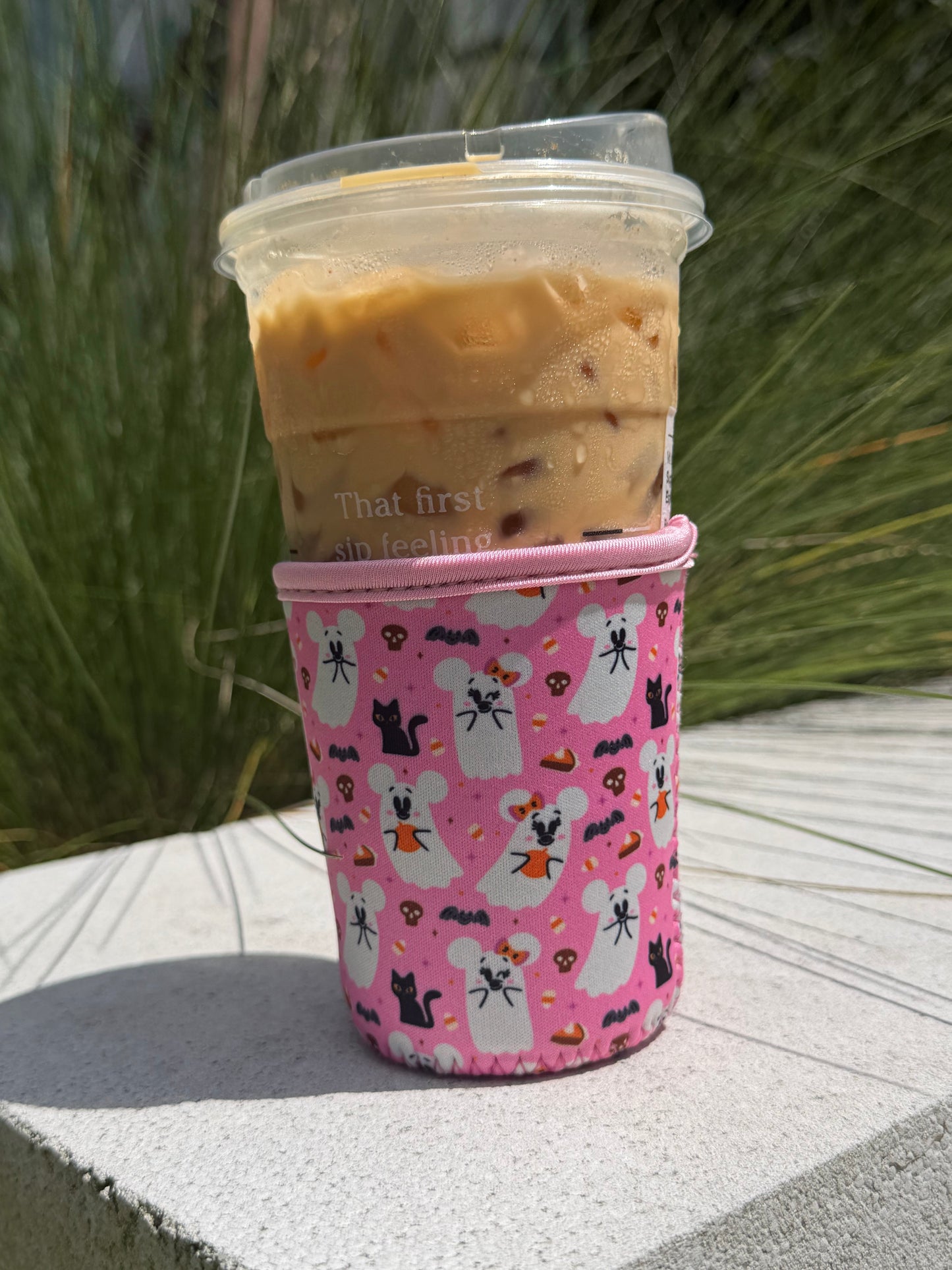 Cute and Creepy 16 oz cup sleeve