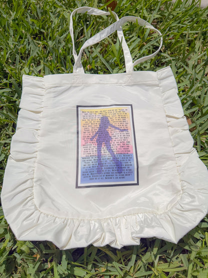 Simple & Clean Ruffle Tote