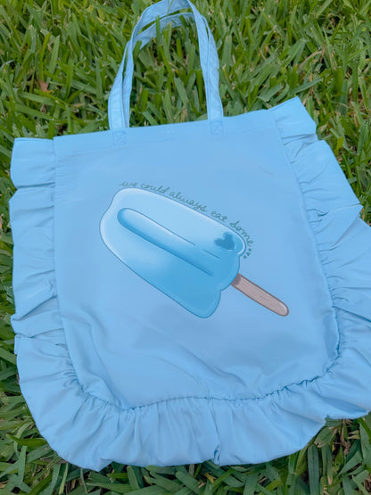 Sea Salt Ice Cream Ruffle Tote
