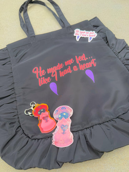 Had A Heart Ruffle Tote