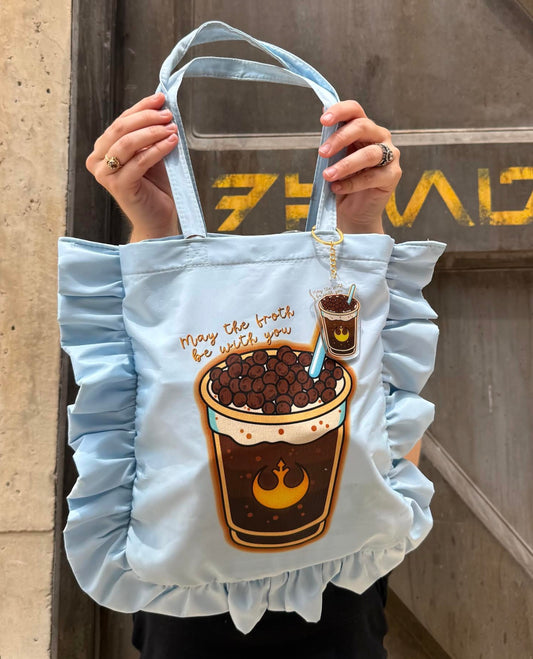 May the Froth be with you Ruffle Tote