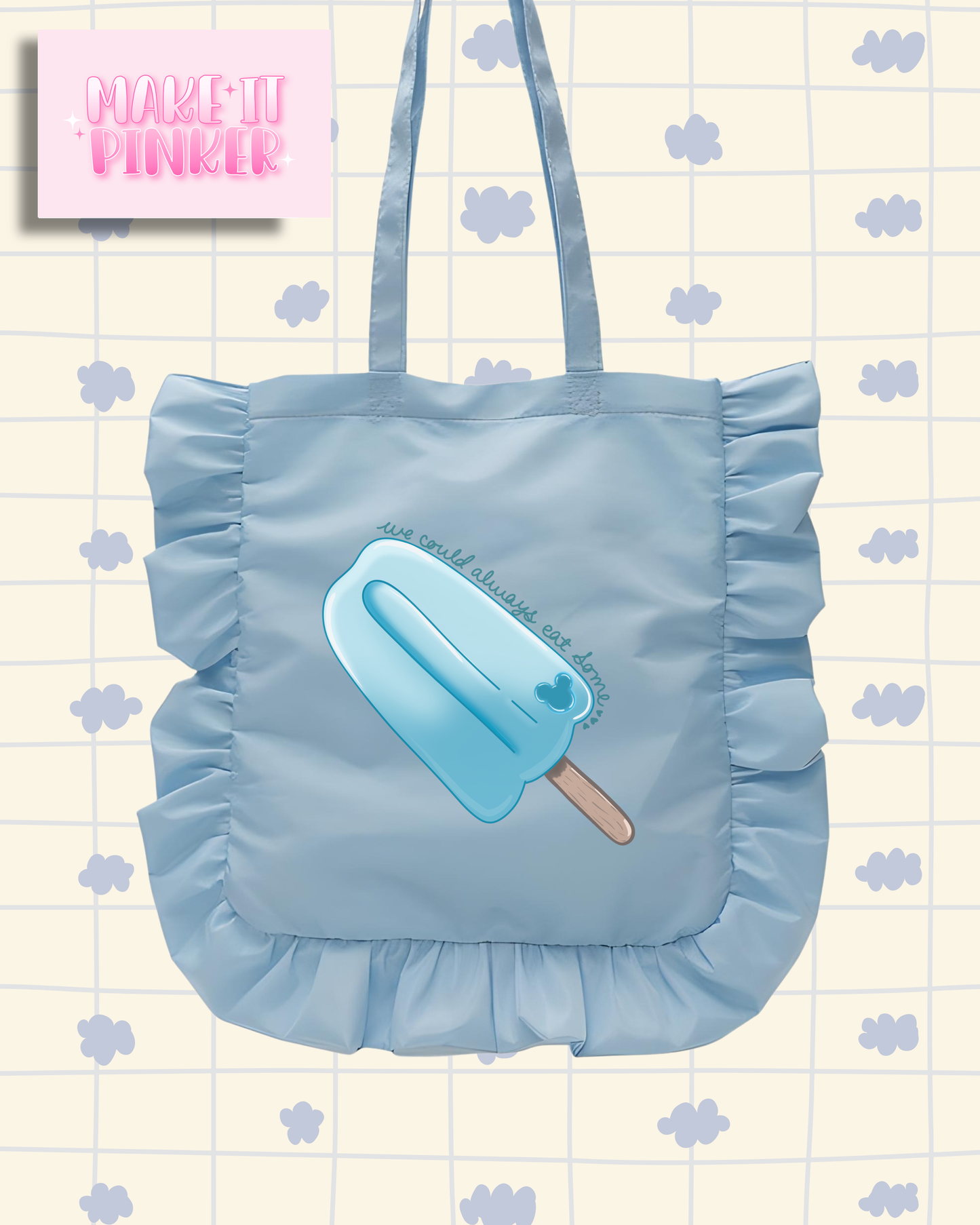 Sea Salt Ice Cream Ruffle Tote
