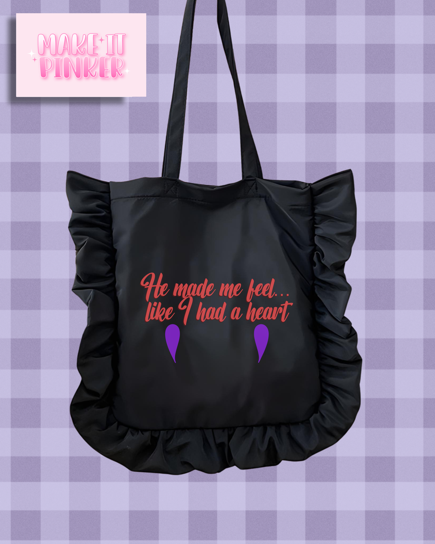 Had A Heart Ruffle Tote