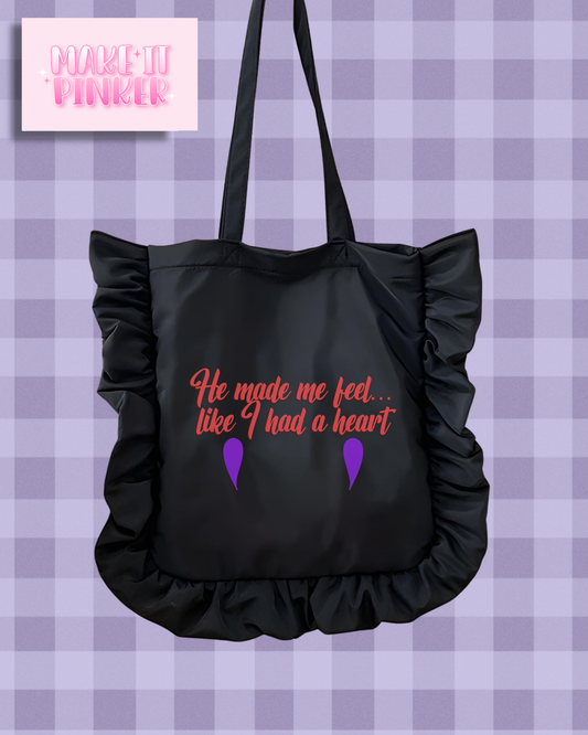 Had A Heart Ruffle Tote