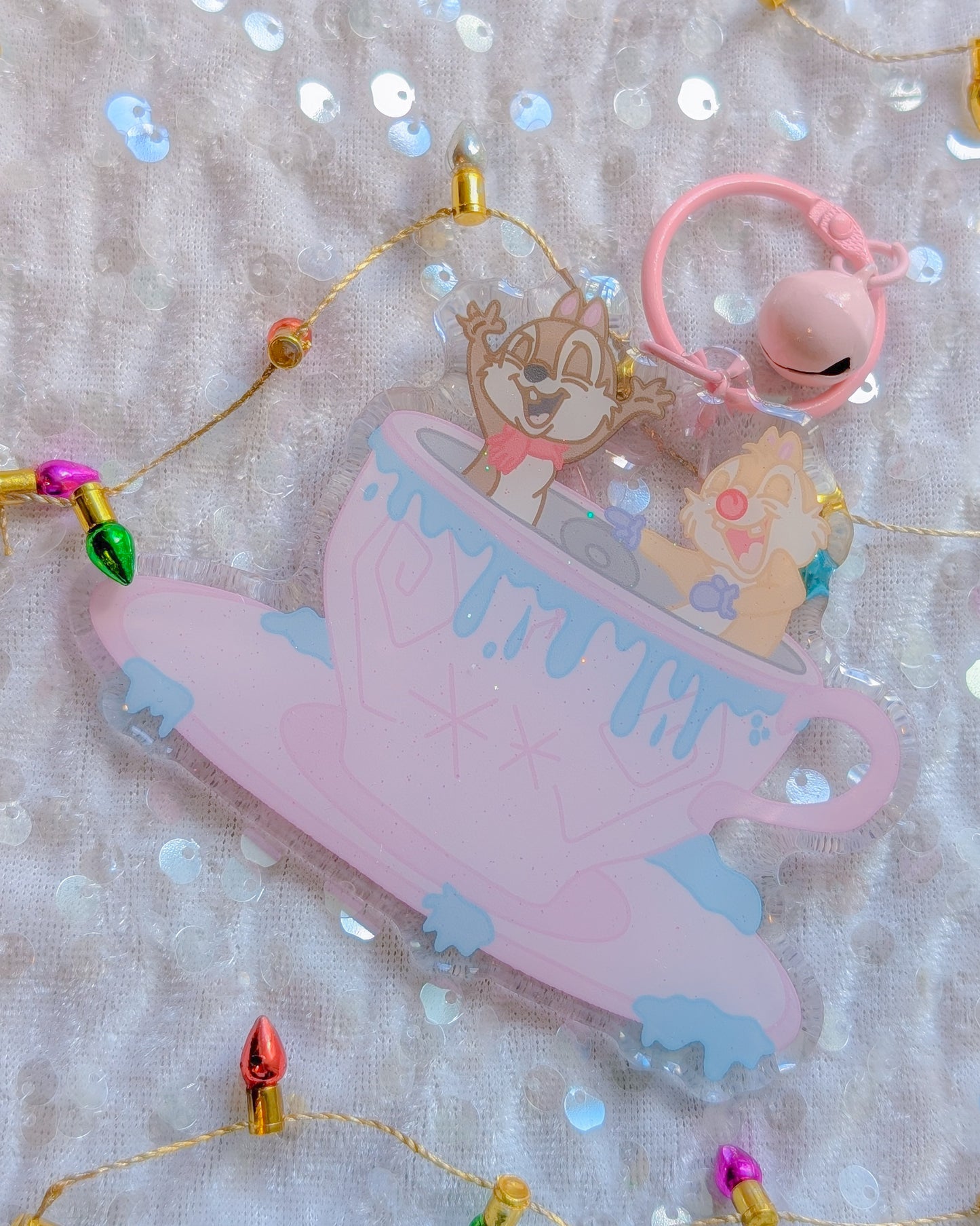 Better Together Spinning Cups Keychain