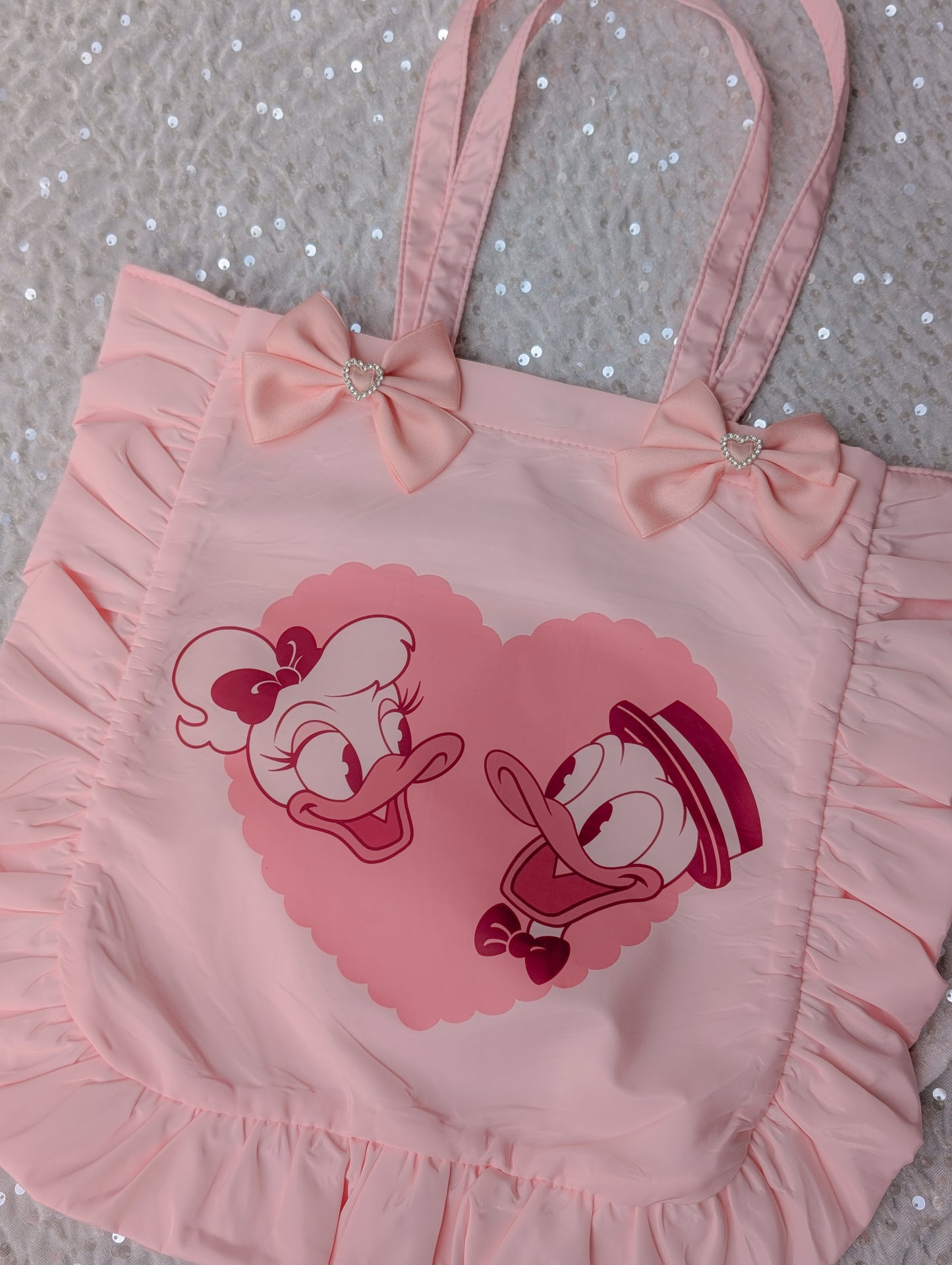Ducks in Love Ruffle Tote