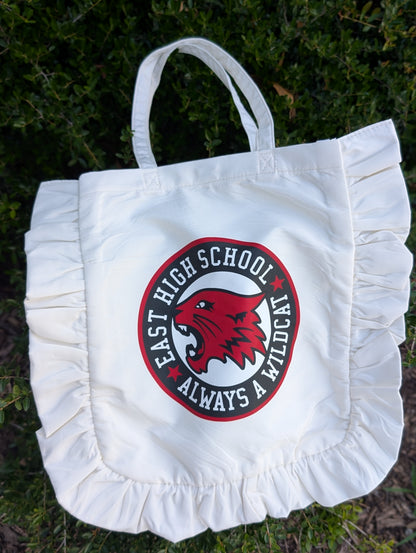 What Team White Ruffle Tote