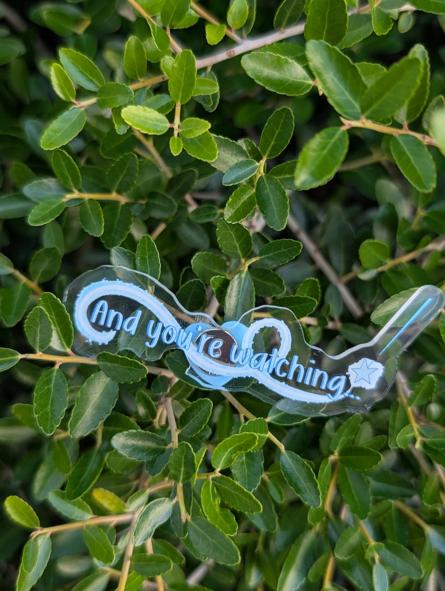 You're Watching... Acrylic Pin
