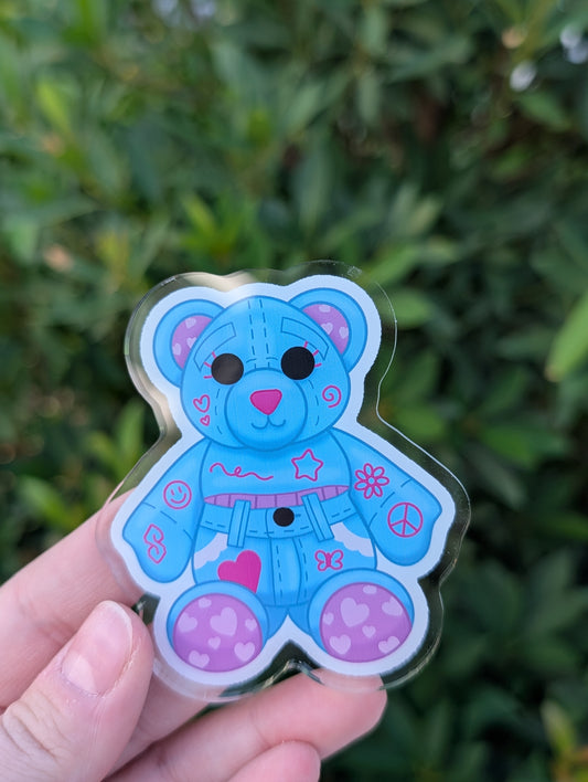 Doodles Acrylic Pin