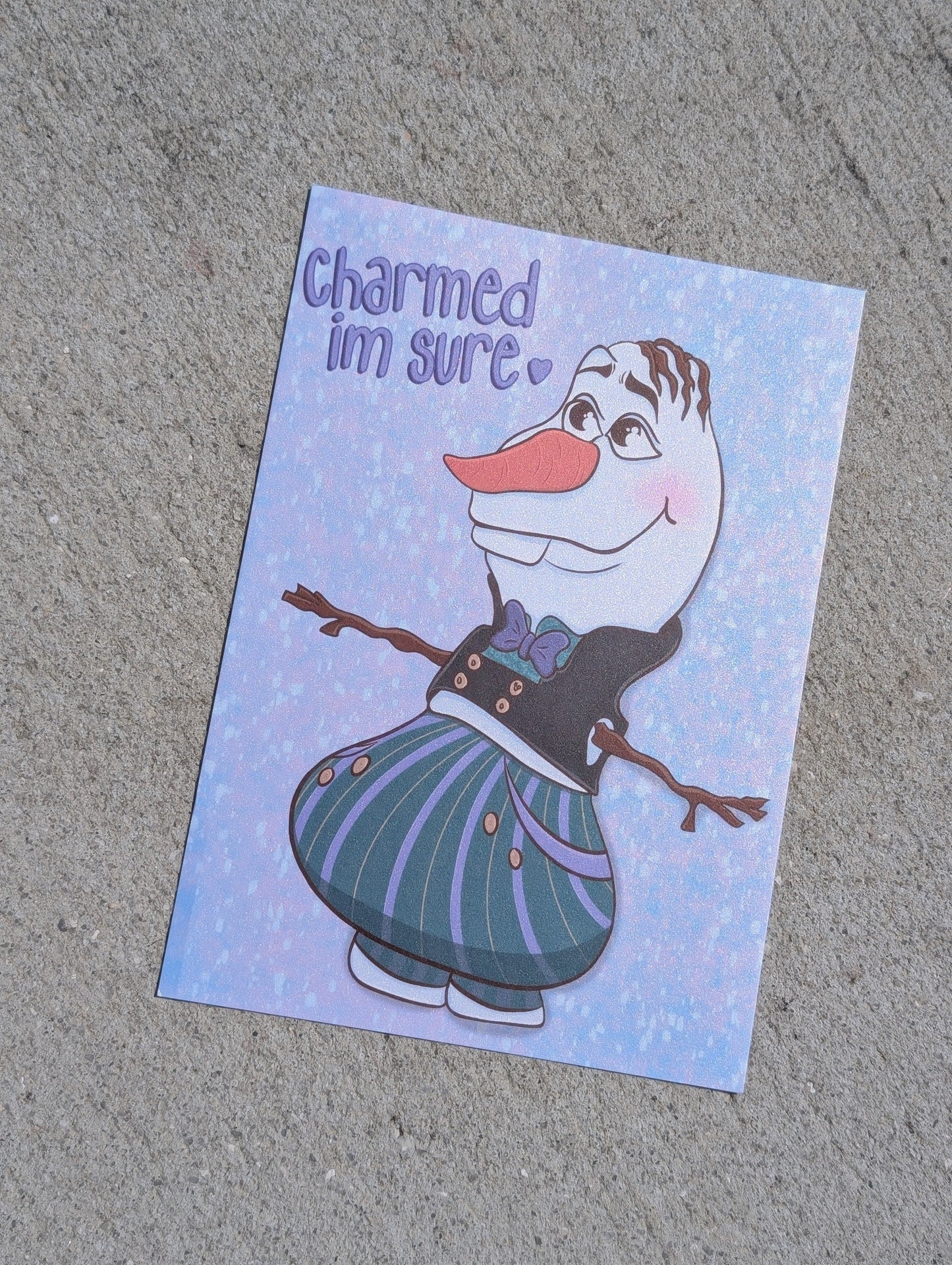 Charmed Snowman Print