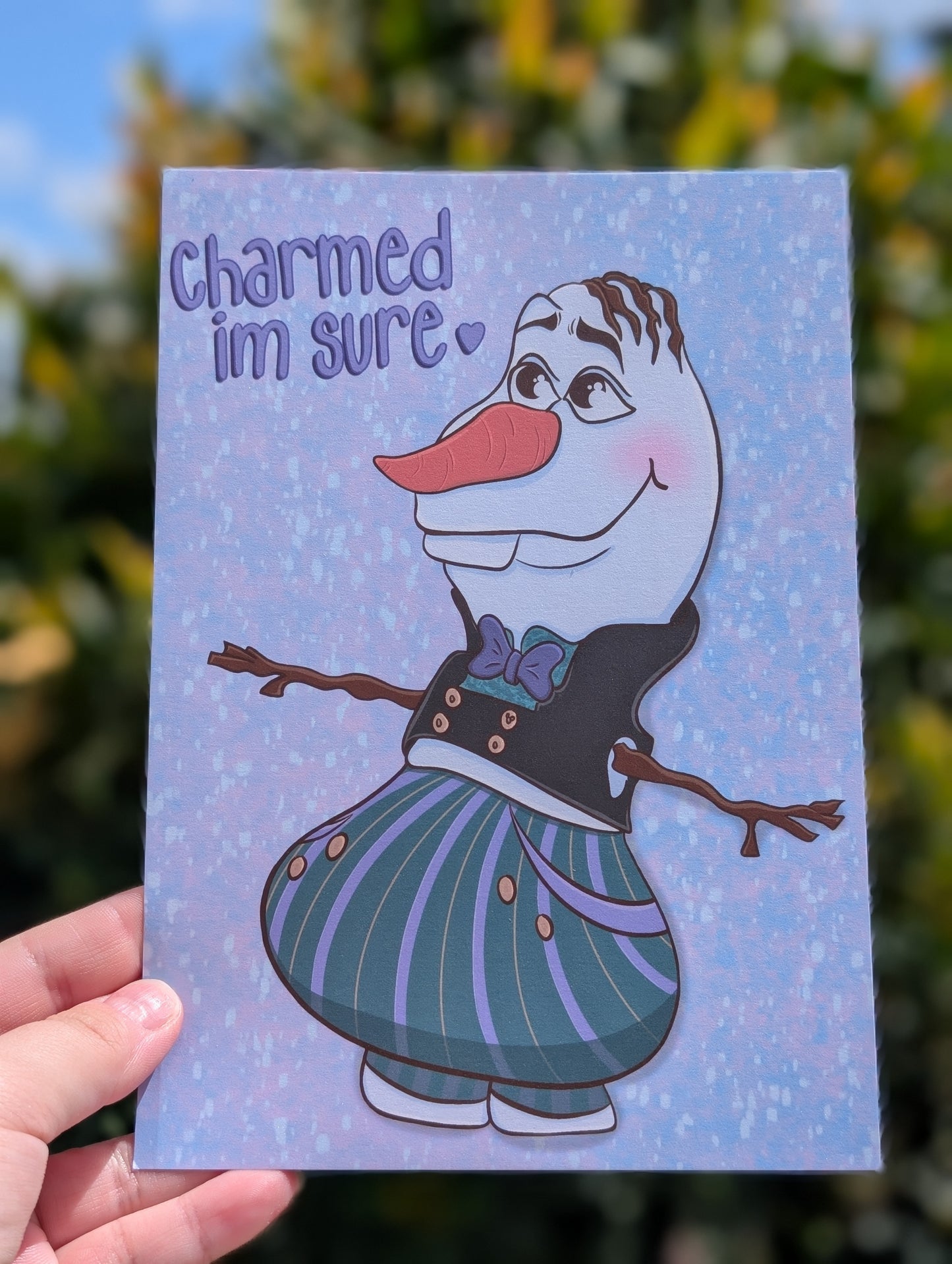 Charmed Snowman Print