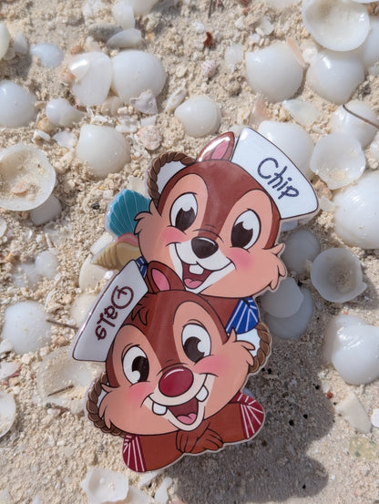 Sailor Chipmunks Claw Clip