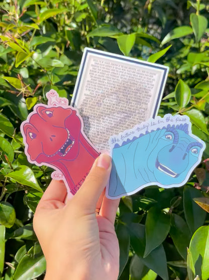 Dinosaur Script Sticker