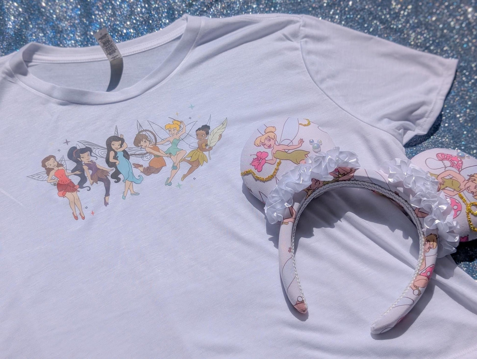 Pixie Friends Cropped Flowy Tee - Bella + Canvas