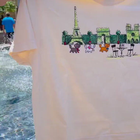 Aristocats Cafe Cropped Tee - Boxy Tee (Comfort Colors)